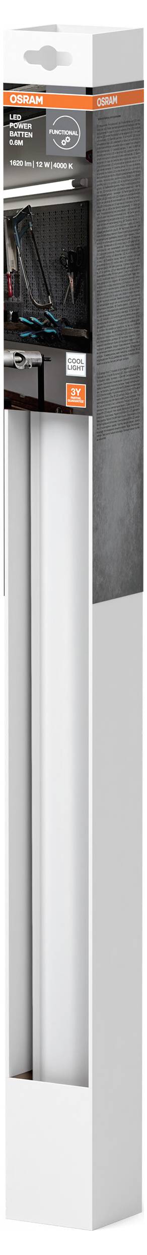 Світлодіодна лампа OSRAM HOMELIGHTING Power Batten 600 мм 12 Вт 4000 K 4099854536830