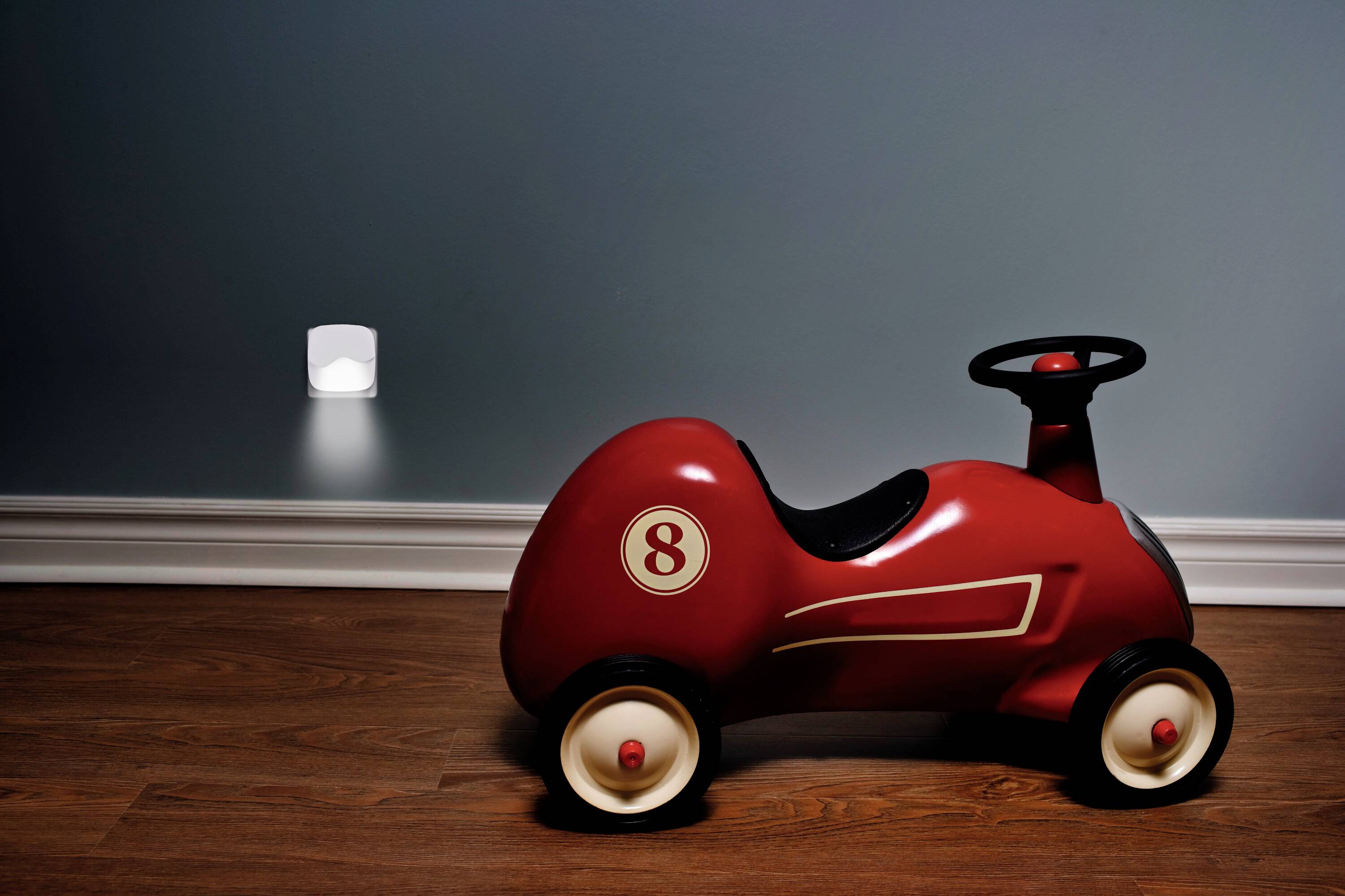 Lampka nocna LED z czujnikiem zmierzchu OSRAM HOMELIGHTING LUNETTA Wave White 4099854536632-3