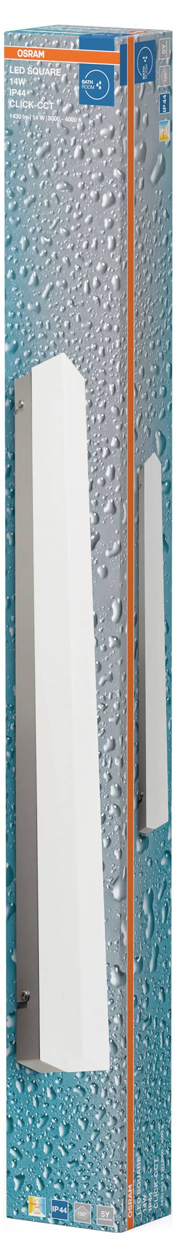 Світлодіодний квадратний настінний світильник OSRAM HOMELIGHTING 14 Вт IP44 Click-CCT для зовнішнього використання 4099854445637