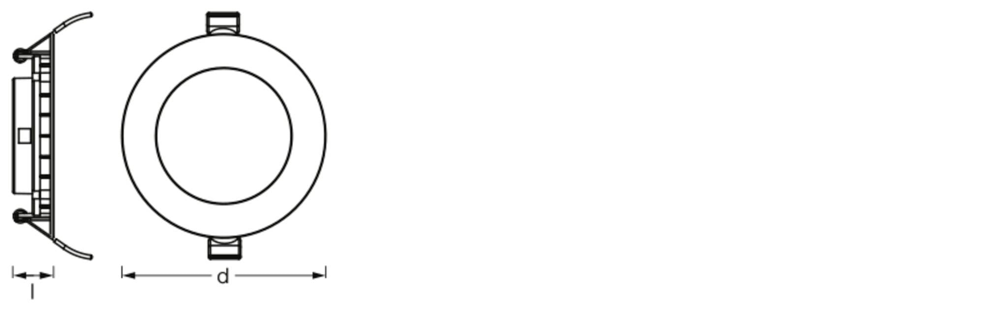 Zewnętrzna lampa ścienna OSRAM HOMELIGHTING Downlight Slim Set 3 x 120mm 3000K 4099854445903 8.00 W IP20-3