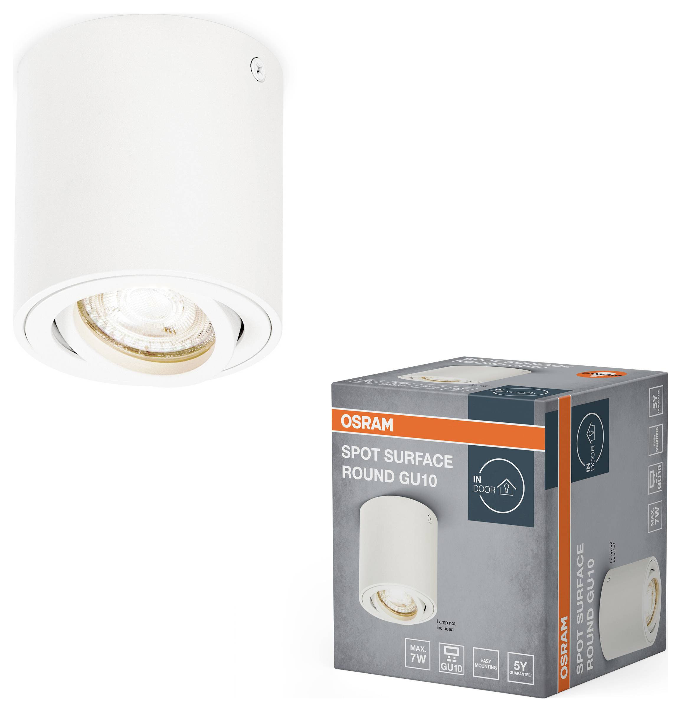 Настінний світильник OSRAM HOMELIGHTING, круглий, GU10, білий, 4099854446009, IP20