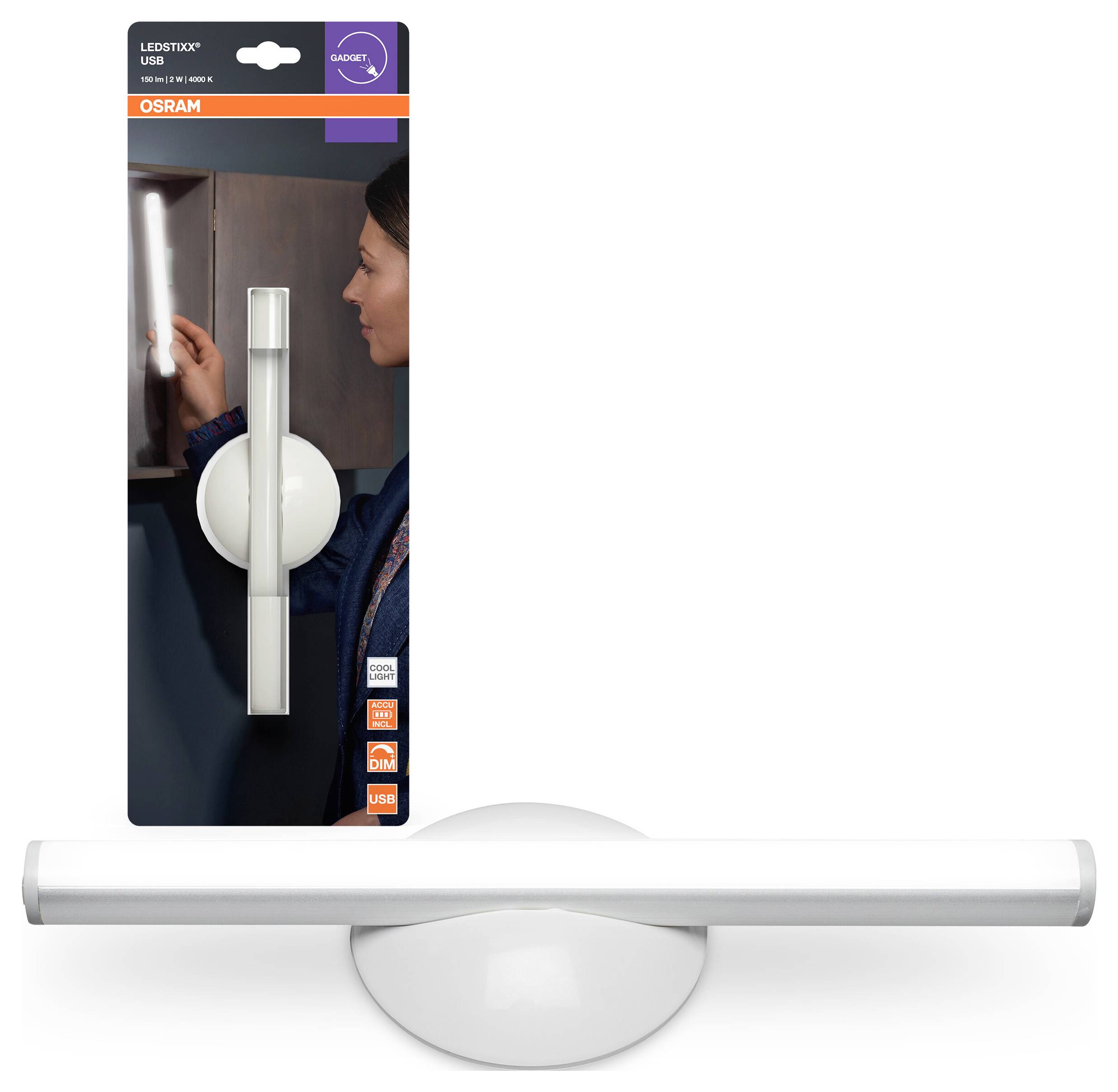 OSRAM HOMELIGHTING LEDstixx USB Silver 4099854497599 Вуличний прожектор