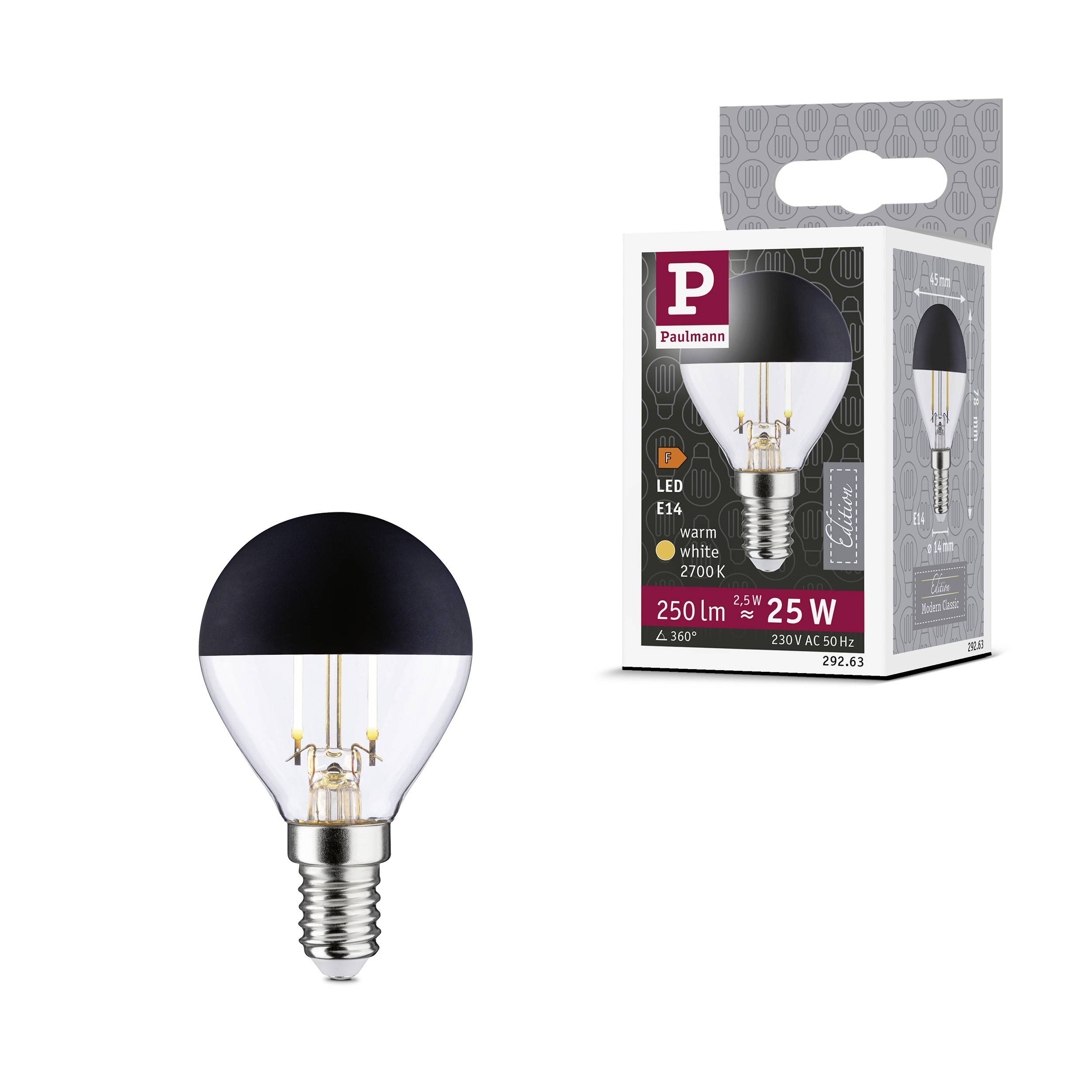 Żarówka LED Paulmann 29263 E14 2.5 W 250 lm ciepła biel 1 szt.-6