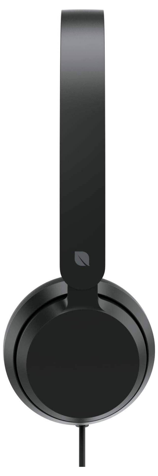 Incase Modern USB Headset Słuchawki nauszne przewód czarny redukcja szumów mikrofonu zestaw słuchawkowy, regulacja głośn-3