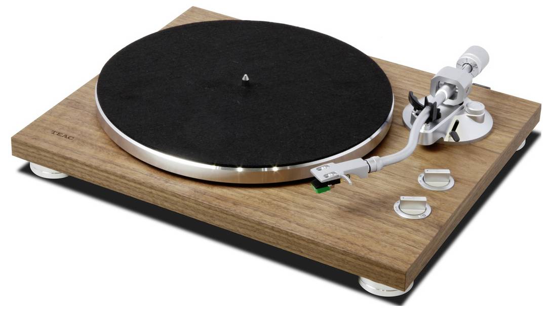 Gramofon TEAC TN-400BT-X Bluetooth Turntable Walnut czarny, orzech włoski-1
