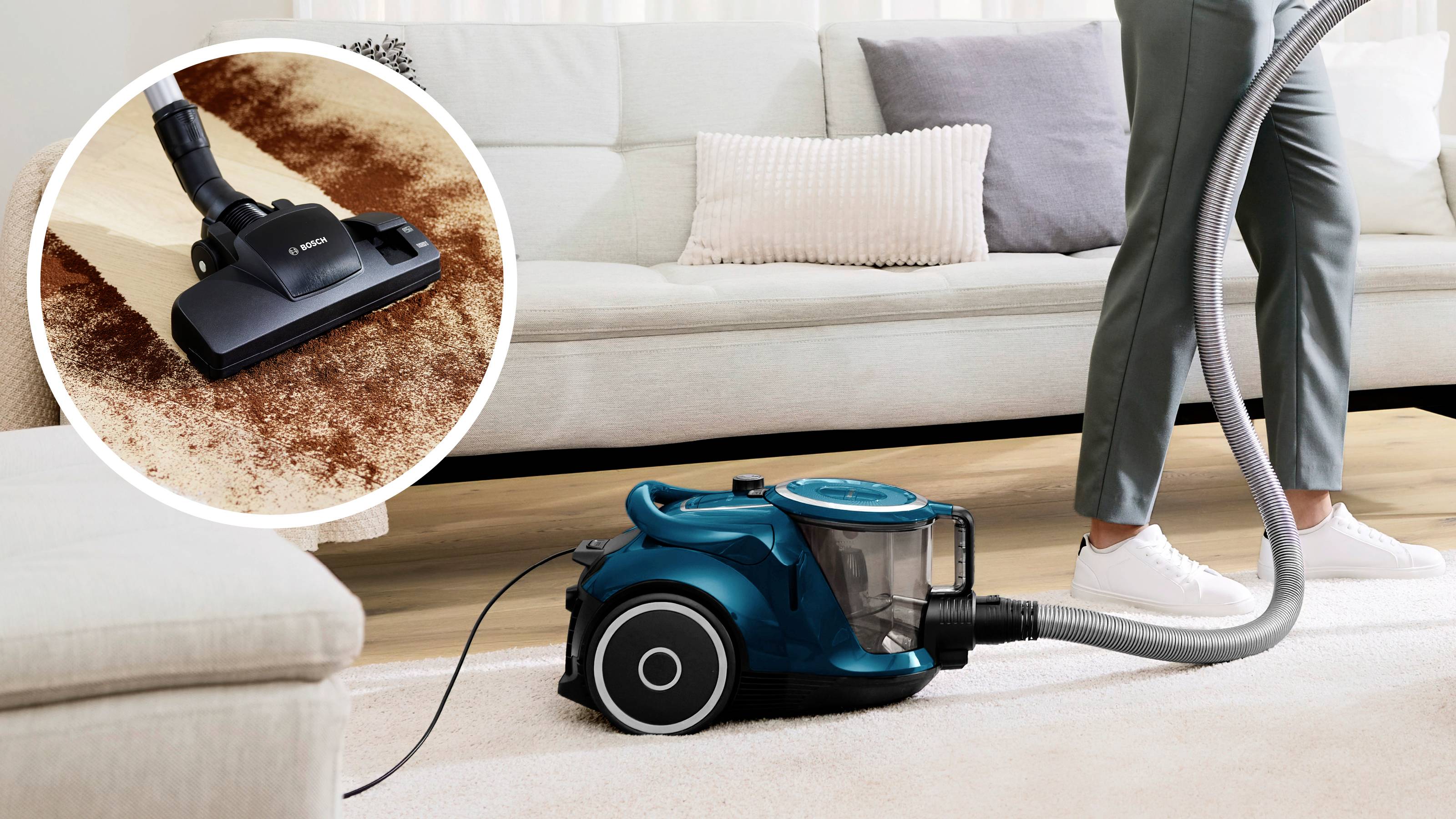 Bosch beutelloser Staubsauger ProFamily GS41 Serie 6, blau Пилосос без мішка без мішка