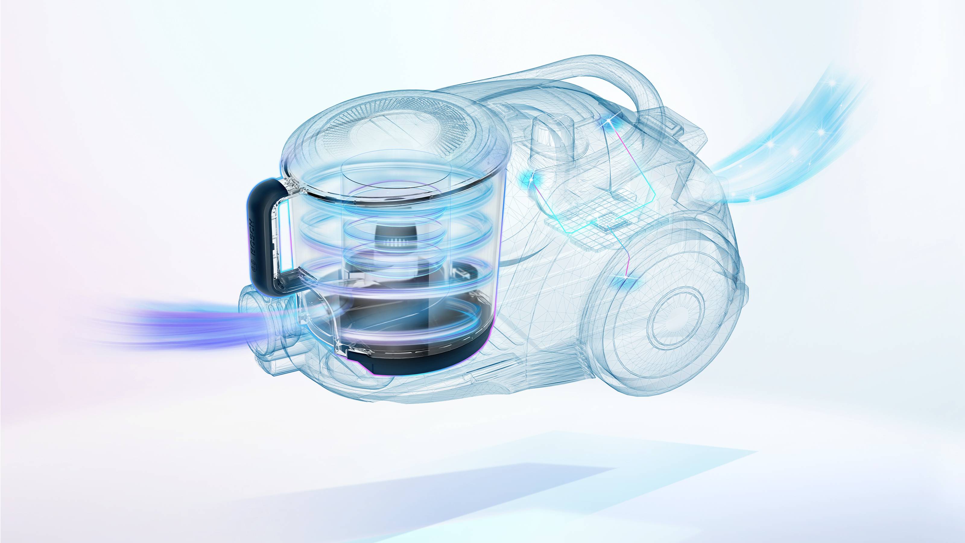 Bosch beutelloser Staubsauger ProFamily GS41 Serie 6, blau Odkurzacz bezworkowy bezworkowy-4