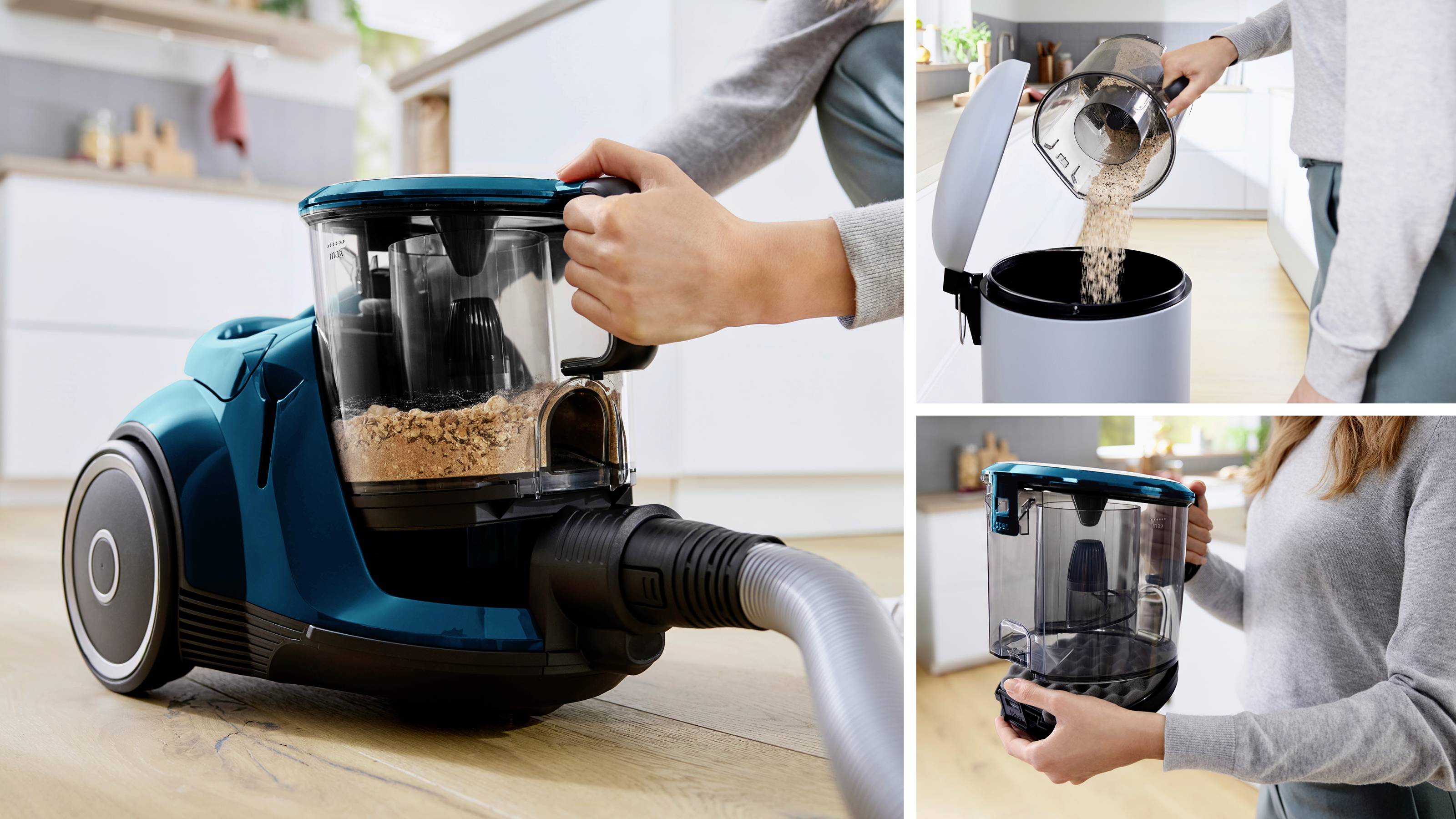 Bosch beutelloser Staubsauger ProFamily GS41 Serie 6, blau Odkurzacz bezworkowy bezworkowy-9