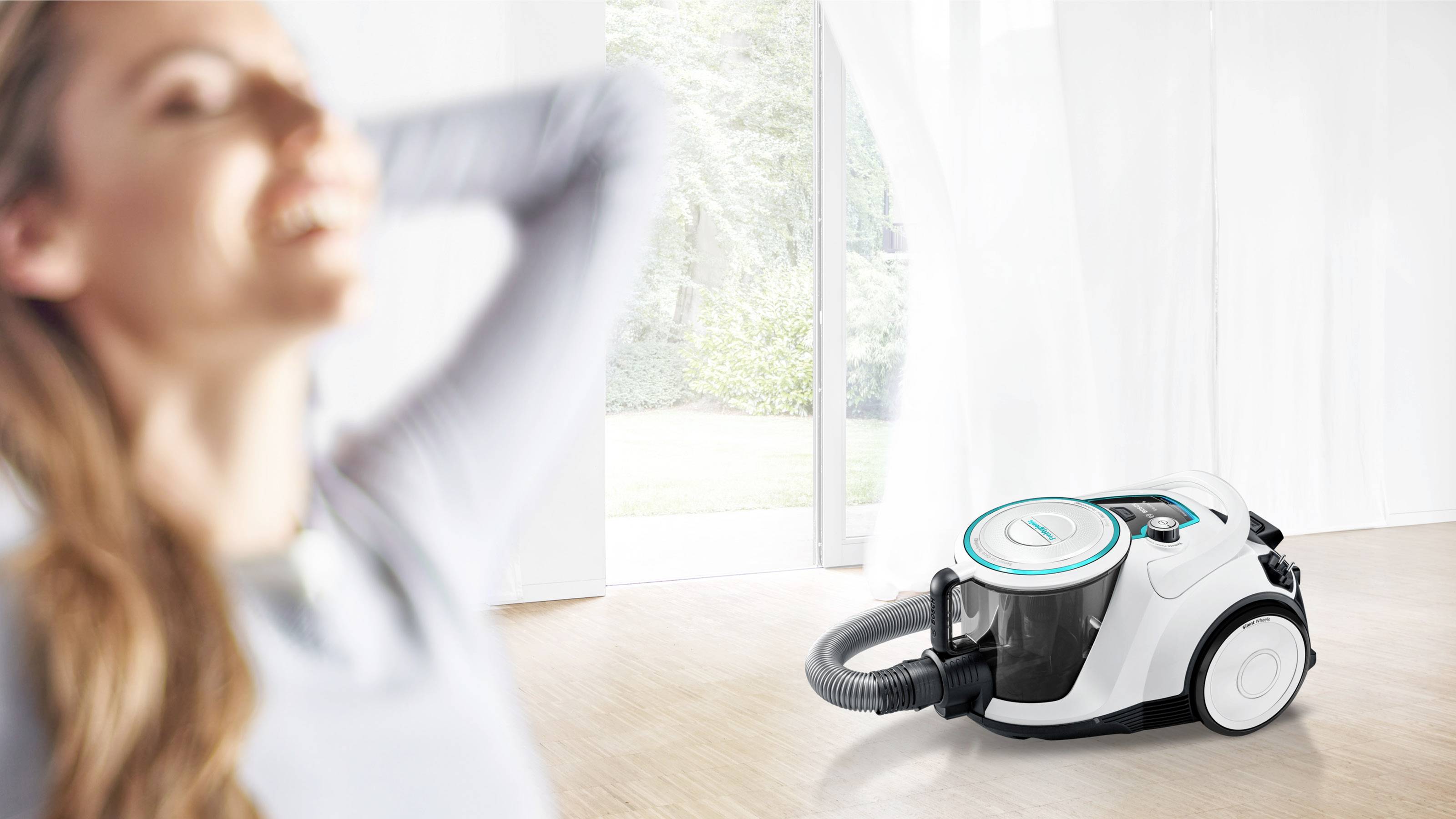 Bosch beutelloser Staubsauger GS41 Serie 6, weiß Пилосос без мішка без мішка