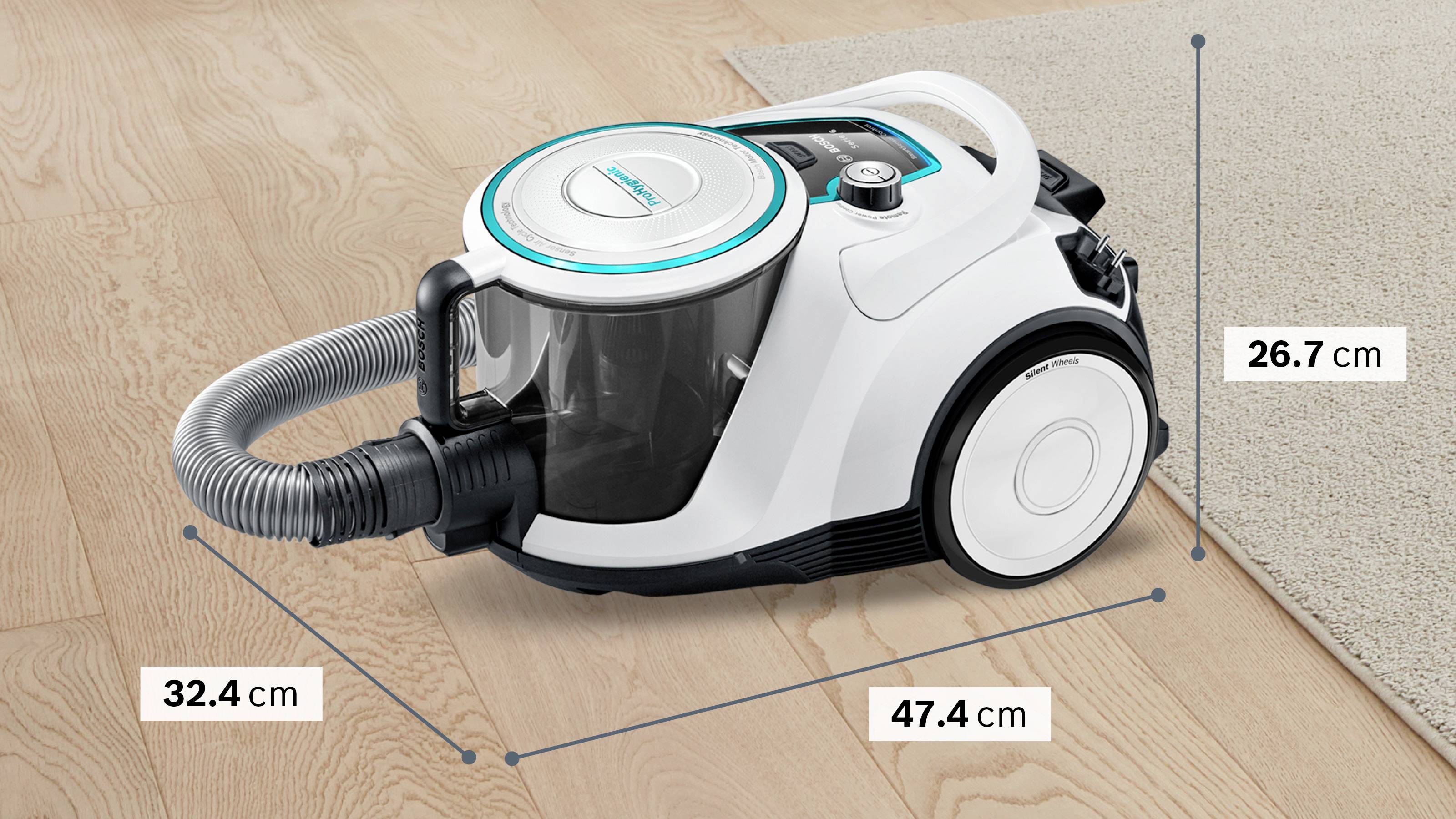 Bosch beutelloser Staubsauger GS41 Serie 6, weiß Odkurzacz bezworkowy bezworkowy-10