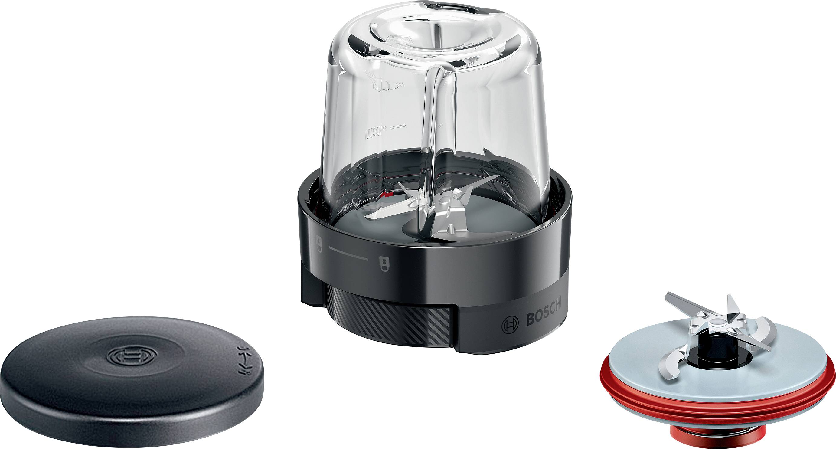 Bosch 3 в 1 Mühle Zerkleinerer für Bosch Küchenmaschine Серії 6 і 8 Подрібнювач чорний