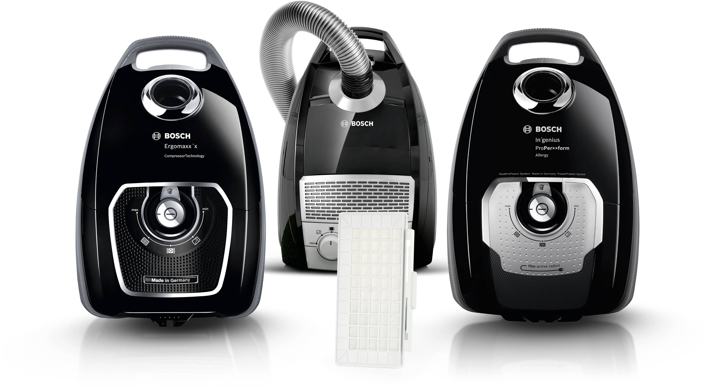 Bosch HEPA-Filter für Bosch Staubsauger BGL8,BGB8,BGL7BGB7,BSGL5,BGS41,BGC41 waschbar BBZ154HF-3