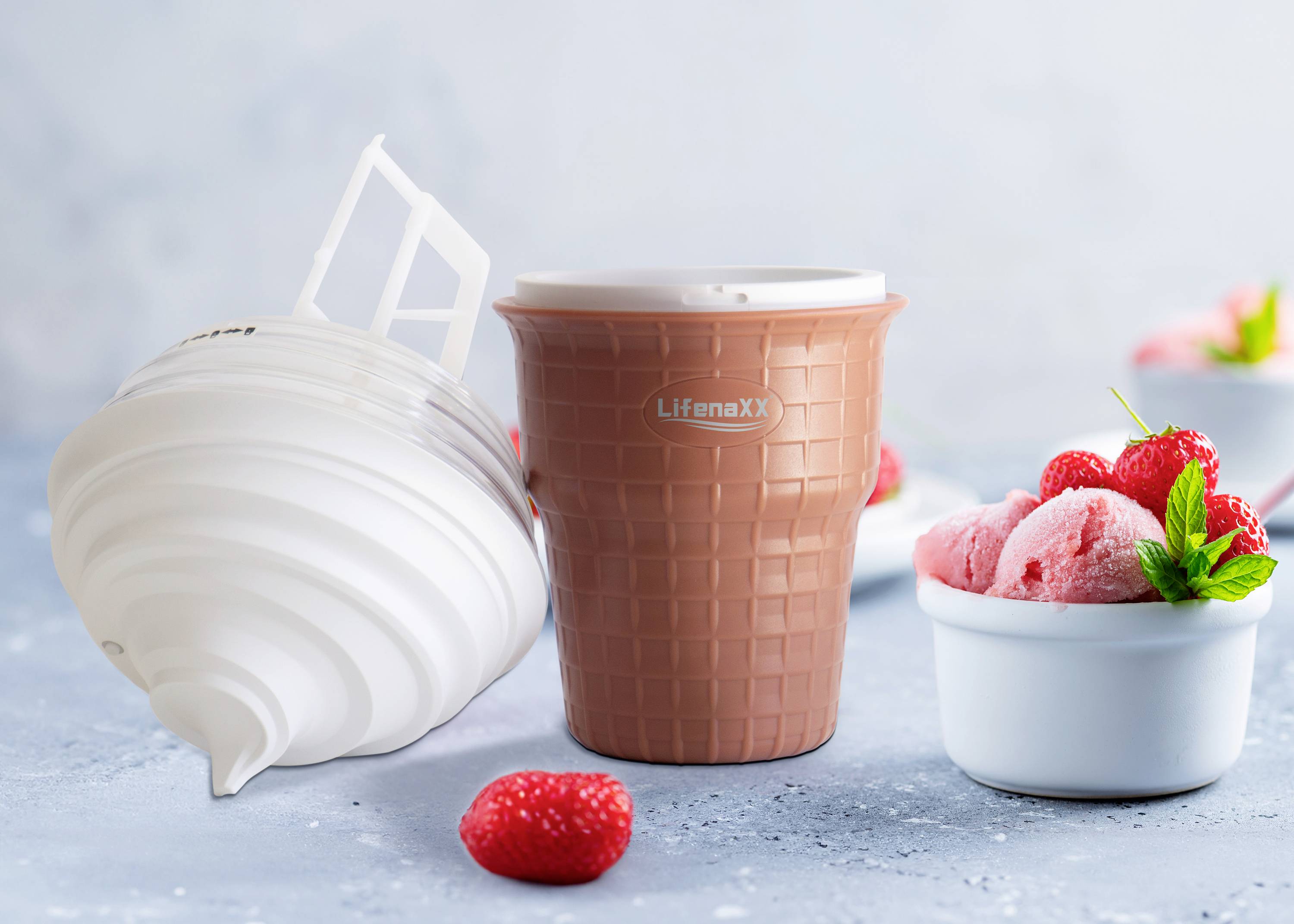 Lifenaxx LX-059 Maszynka do lodów 450 ml-4