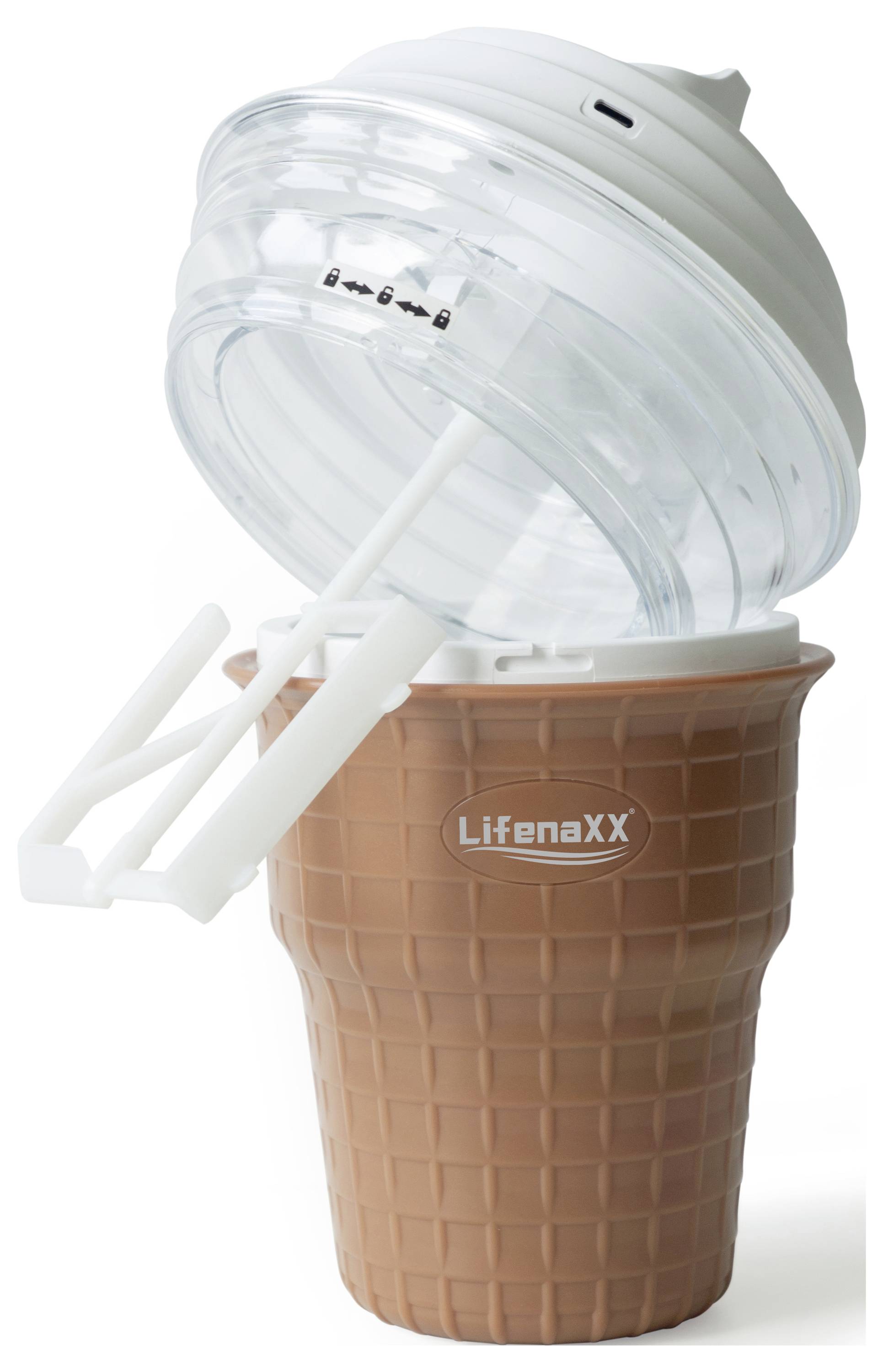 Lifenaxx LX-059 Maszynka do lodów 450 ml-1