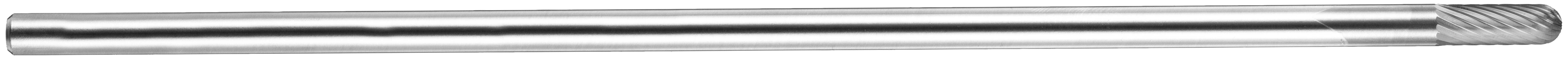 Błyszcząca metalowa rura gwintowana, odpowiednia do instalacji hydraulicznych lub zastosowań przemysłowych.