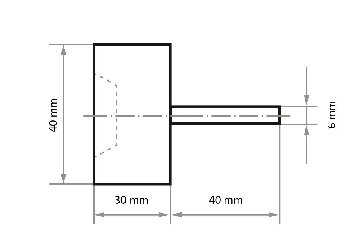 LUKAS-ERZETT A3100040306080 Ламелярний шліфувальний верстат Діаметр 40 мм 10 шт.