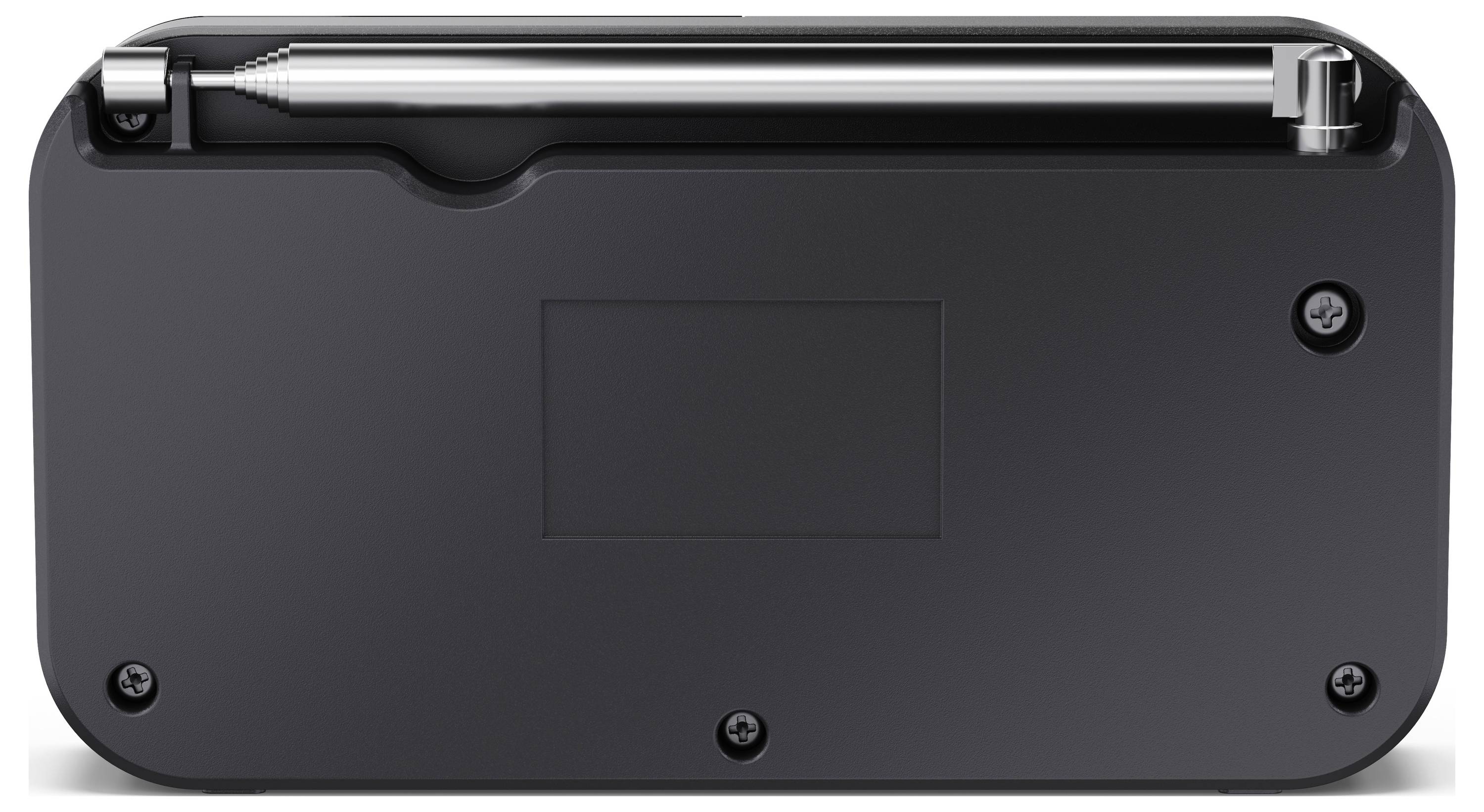 Sharp DR-P520 (GY) вуличне радіо FM, функція зарядки DAB, сенсорні кнопки чорні