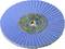 Stos niebieskich tarcz lamelkowych z otworem centralnym, stosowanych do wygładzania lub szlifowania powierzchni w zastosowaniach przemysłowych.