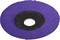 Okrągła, fioletowa tarcza ścierna z czarnym otworem środkowym, stosowana do cięcia ściernego lub polerowania powierzchni.
