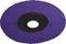 Fioletowa tarcza ścierna z otworem centralnym, zazwyczaj stosowana do szlifowania lub szorowania powierzchni.