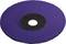 Tarcza ścierna o fioletowej powierzchni z otworem centralnym, przeznaczona do użycia w szlifierkach, służąca do cięcia lub szlifowania materiałów.