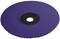 Okrągła, fioletowa tarcza ścierna z otworem centralnym, przeznaczona do obróbki metali lub szlifowania.