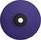 Okrągły, płaski dysk o fioletowej powierzchni i czarnym środku, przypominający tarczę szlifierską lub ściernicę.
