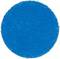 Żywy niebieski, teksturowany okrąg o delikatnie nierównych krawędziach, przypominający plam farbę lub abstrakcyjną kompozycję, na jednolitym tle.