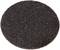 Okrągła, teksturowana, czarna tarcza ścierna używana do szlifowania i wykańczania powierzchni, odizolowana na białym tle.