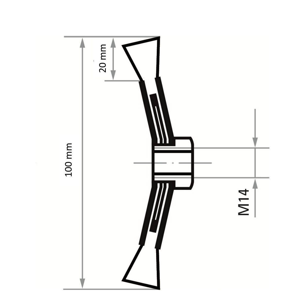 LUKAS-ERZETT Szczotka BKSW 10012 M14 A350610012114 1 szt.-4