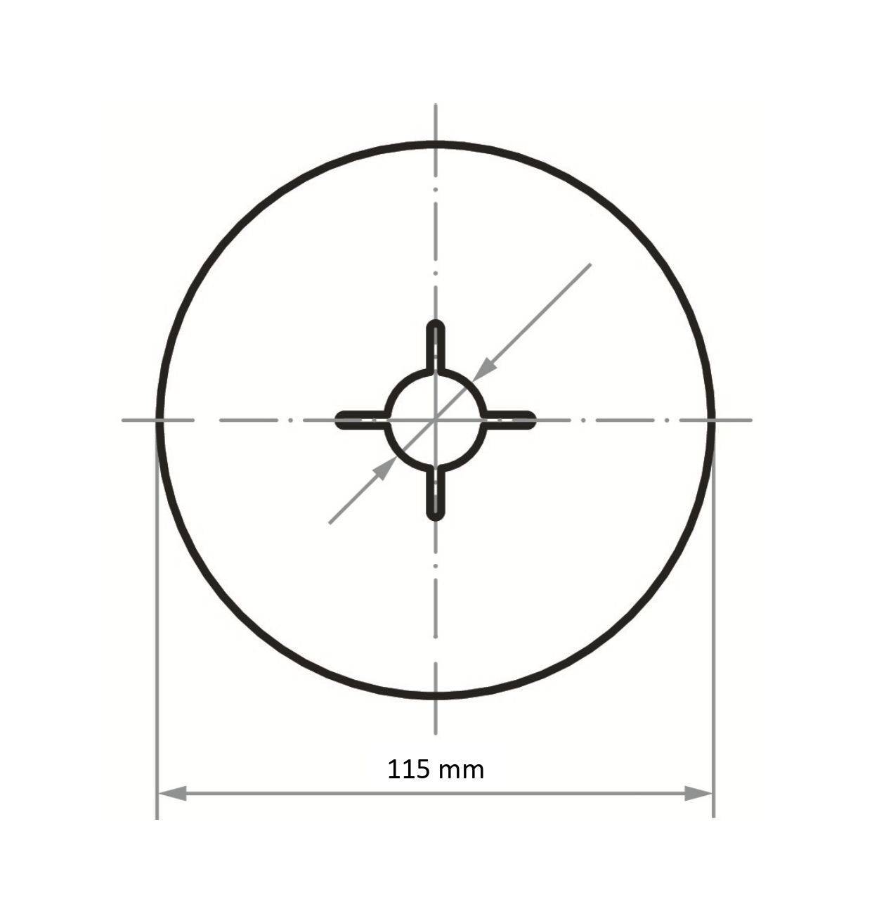 LUKAS-ERZETT A38301150801 Dysk fibrowy Średnica 115 mm Wielkość ziarna=80 50 szt.-2