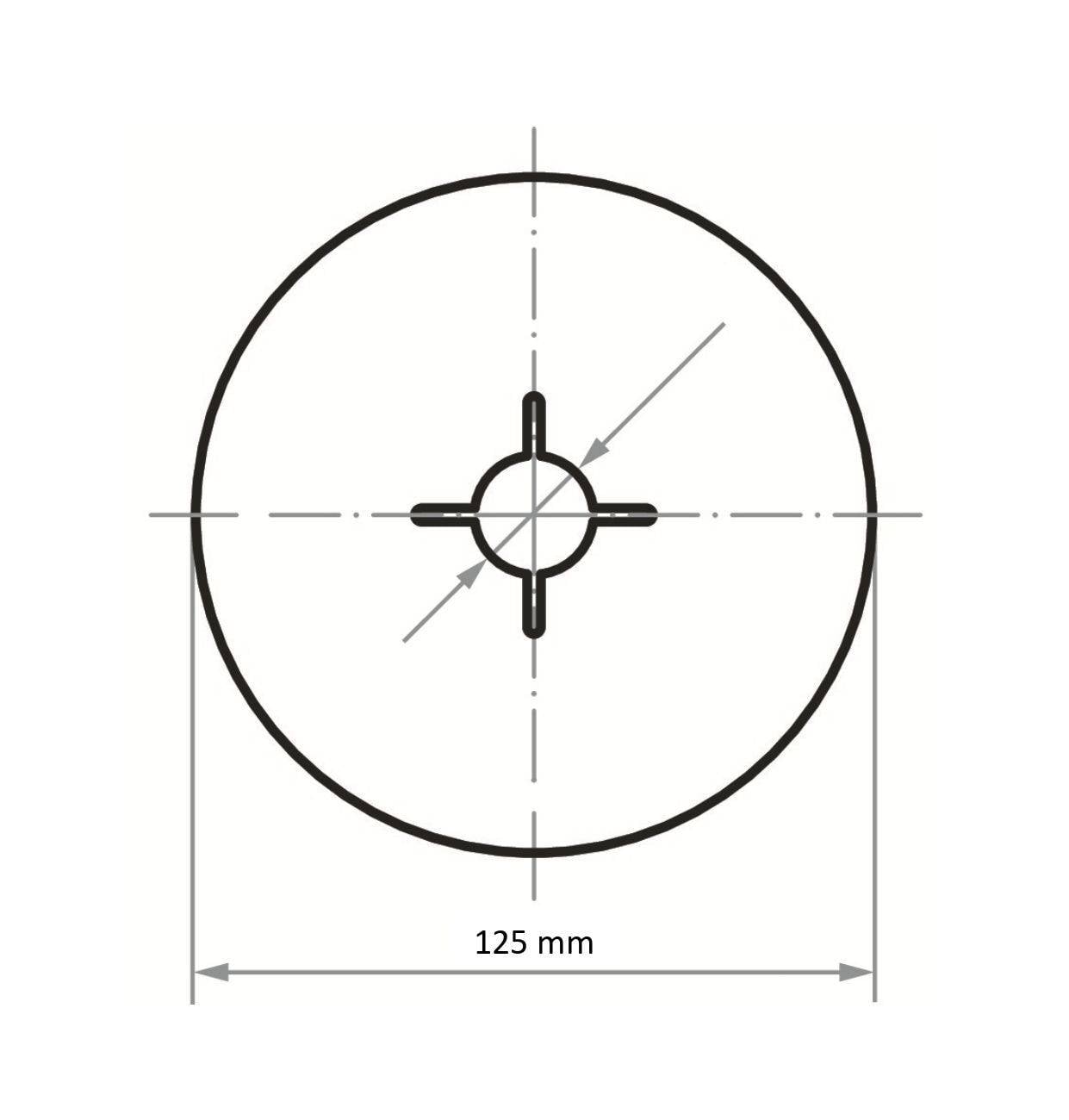 LUKAS-ERZETT A383012503630001 Фібровий диск Діаметр 125 мм Зернистість = 36 50 шт.