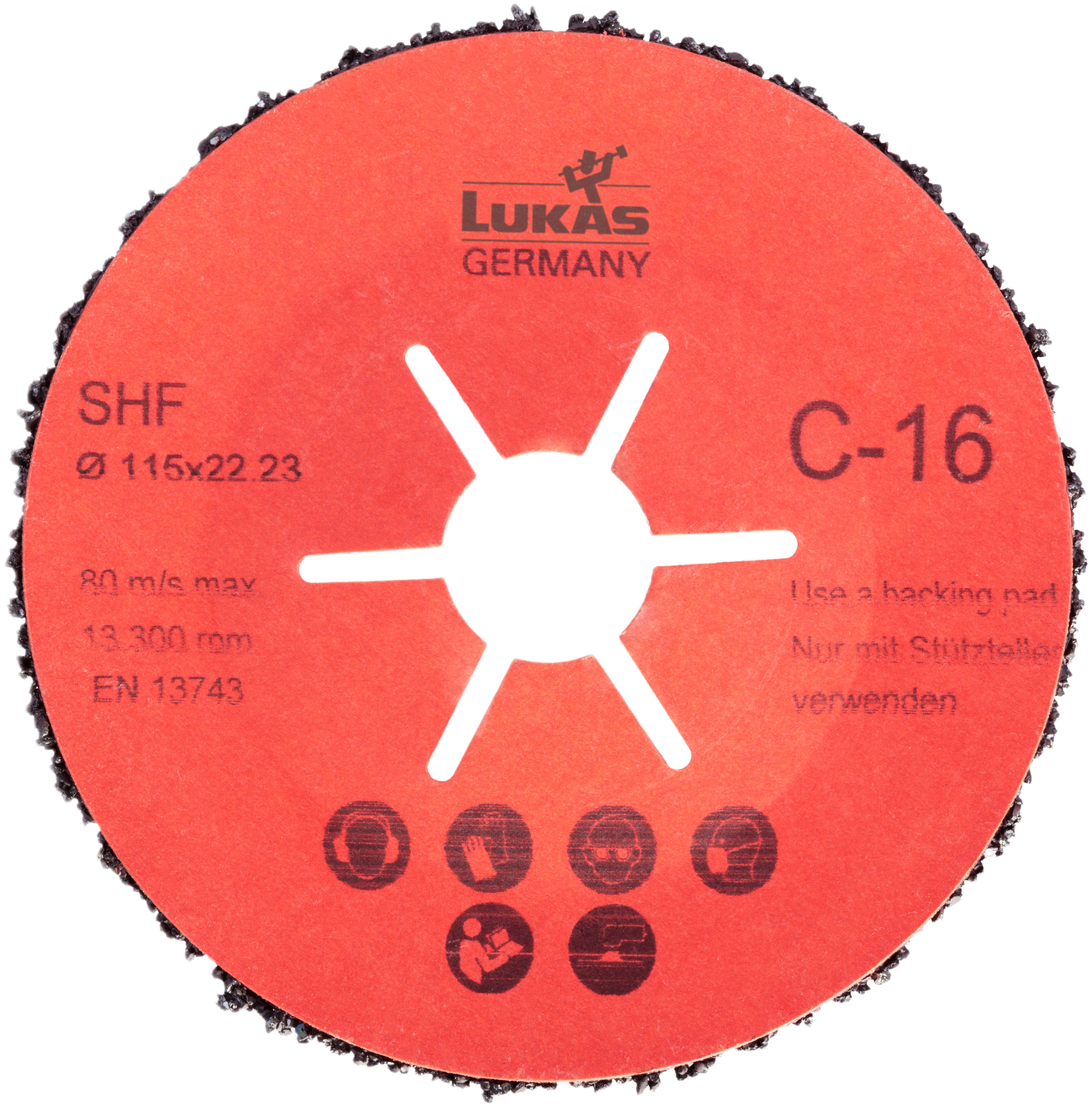 LUKAS-ERZETT A38351150164 SHF 115x22 C16 Tarcza szlifierska Średnica 115 mm Średnica otworu 22.23 mm 25 szt.-2