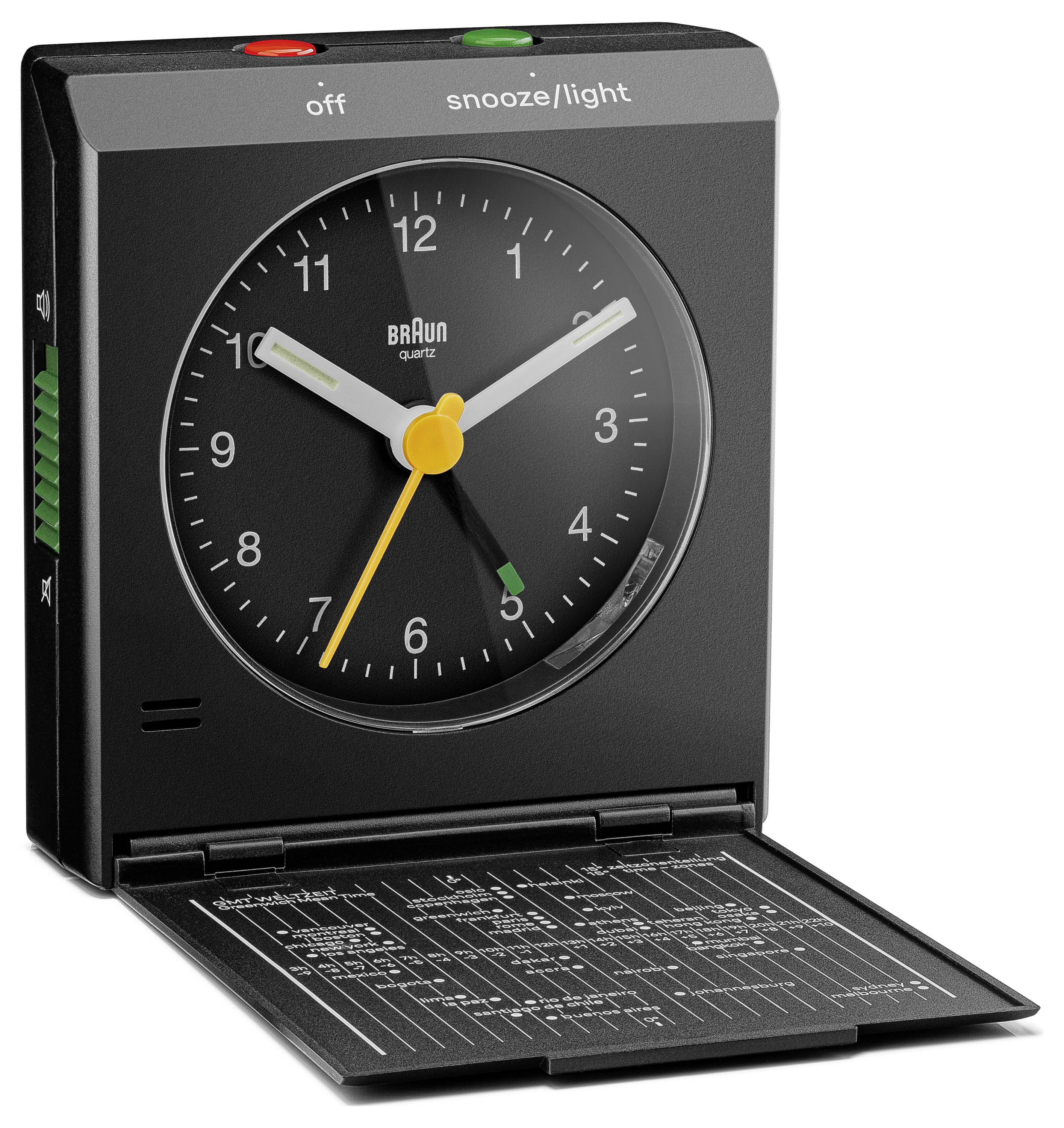 Braun BC05B Будильник чорний Кількість будильників 1 1 часовий пояс