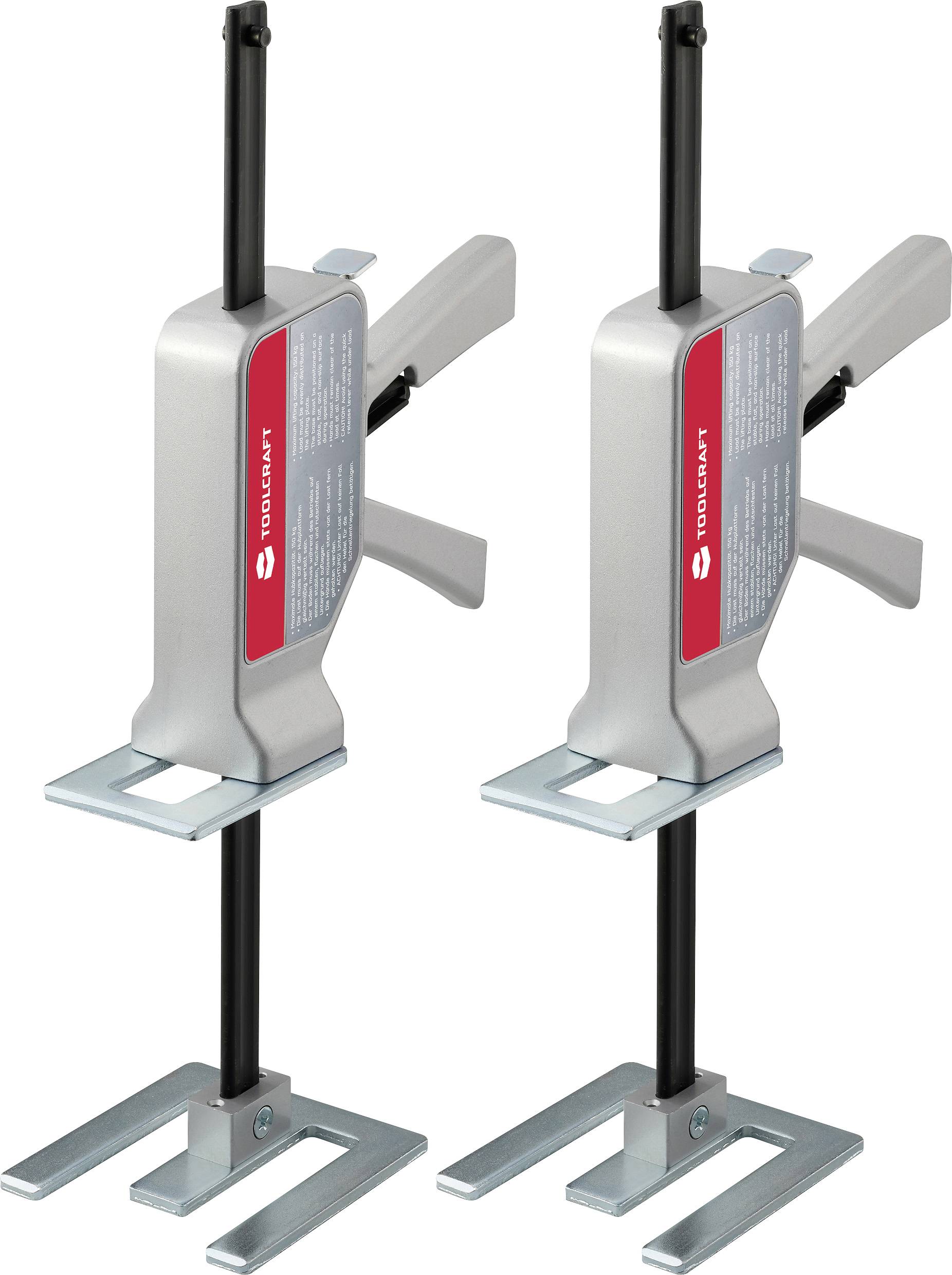 TOOLCRAFT 2xTO-10104636 Набір, що складається з 2 монтажних інструментів TOOLCRAFT однією рукою Макс. вантажопідйомність 150 кг