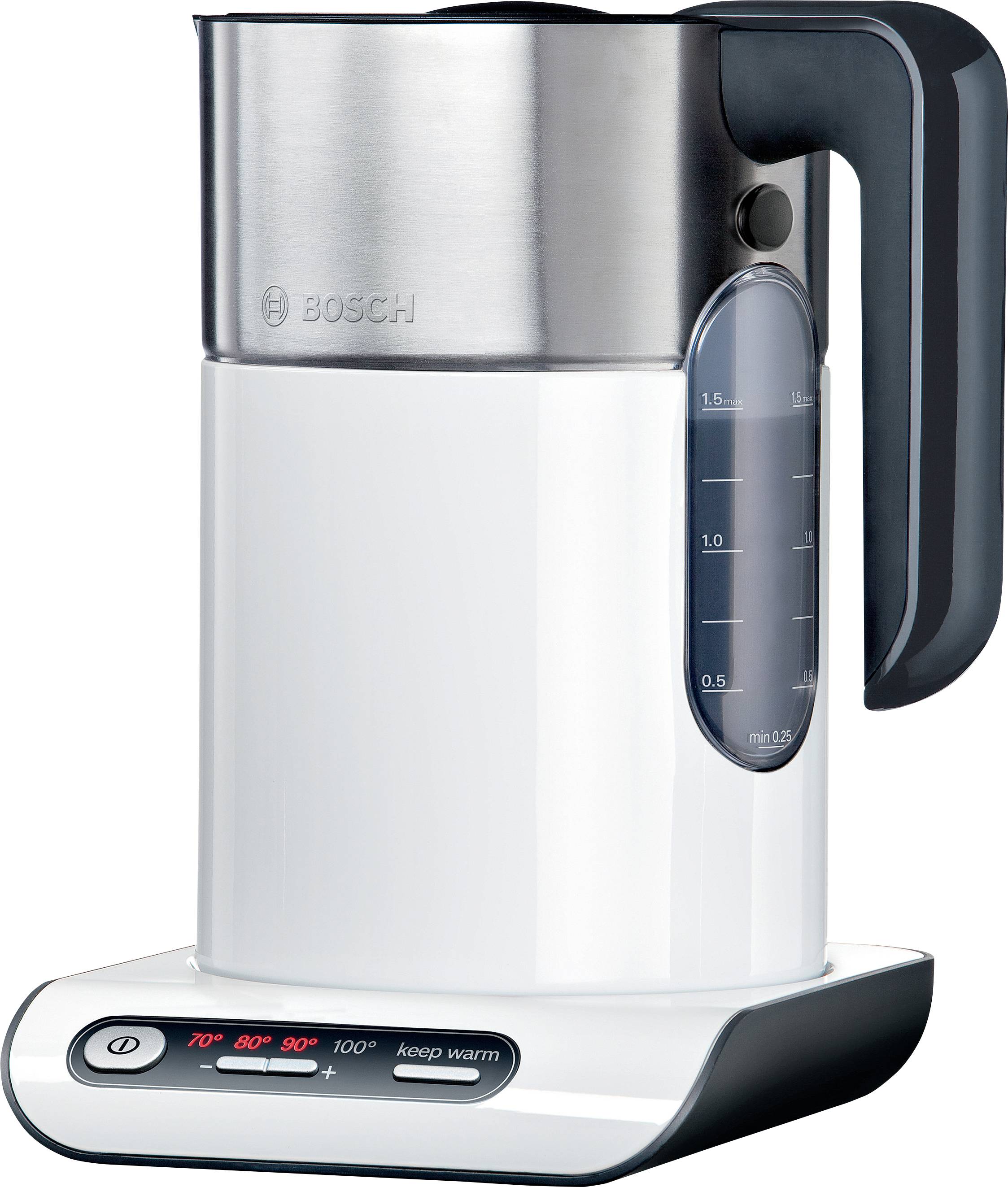 Чайник Bosch Styline 1,5 л, білий, антрацитовий