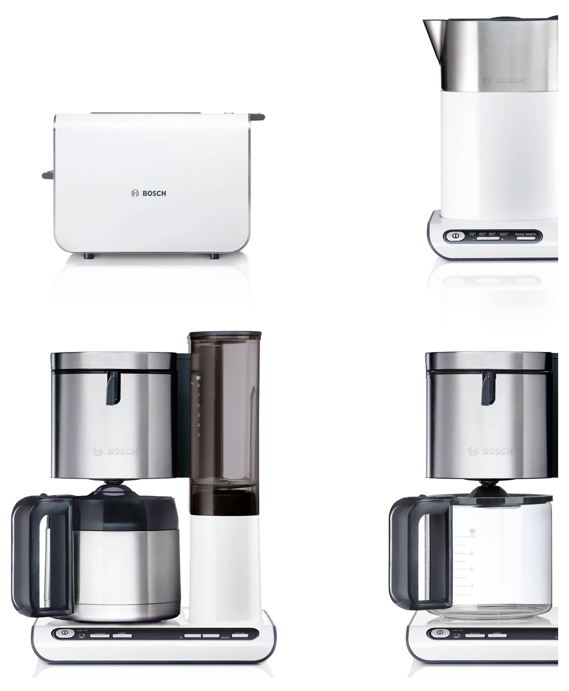 Чайник Bosch Styline 1,5 л, білий, антрацитовий