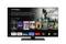 Na ekranie telewizora Smart TV wyświetla się interfejs streamingowy z różnymi aplikacjami, takimi jak Netflix i YouTube. Na pierwszym planie wyróżniony jest film „Grabieżcy".