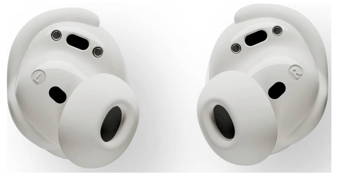 Бездротові Bluetooth-стереонавушники Bose QuietComfort Earbuds, білі шумозаглушення, мікрофон, футляр для перенесення, водонепрони