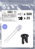 Akcesoria LED Quadrios 25O208 25O208, 3 mm, 1300 mcd, 525 części
