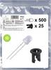 Akcesoria LED Quadrios 25O216 25O216, 5 mm, 700 mcd, 525 części