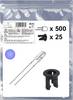 Akcesoria LED Quadrios 25O221 25O221, 3 mm, 2500 mcd, 525 części