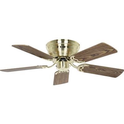 CasaFan FLAT 103-III MG-EA/BU Flügel Eiche antik/Buche Wentylator sufitowy 65 W (Ø x W) 103 cm x 164 mm mosiądz (szczotk-0