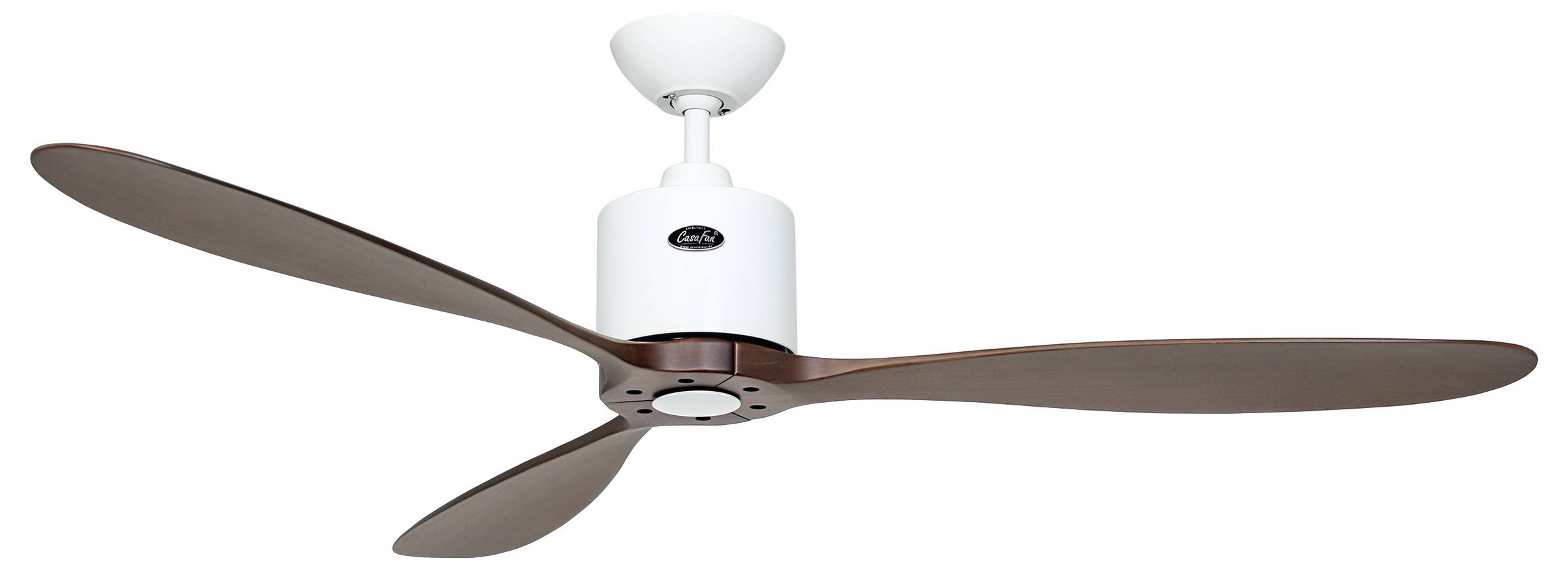 CasaFan AEROPLAN ECO 132 WE-NB Flügel Massivholz Nussbaum Wentylator sufitowy 27 W (Ø x W) 132 cm x 310 mm biały pilot z-2