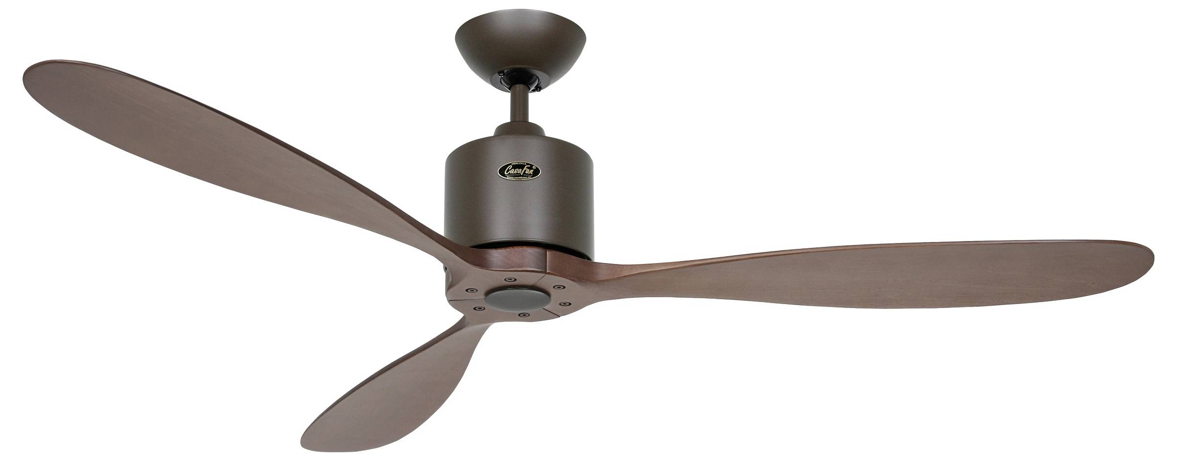CasaFan AEROPLAN ECO 132 BZ-NB Flügel Massivholz Nussbaum Wentylator sufitowy 27 W (Ø x W) 132 cm x 310 mm brąz pilot zd-1