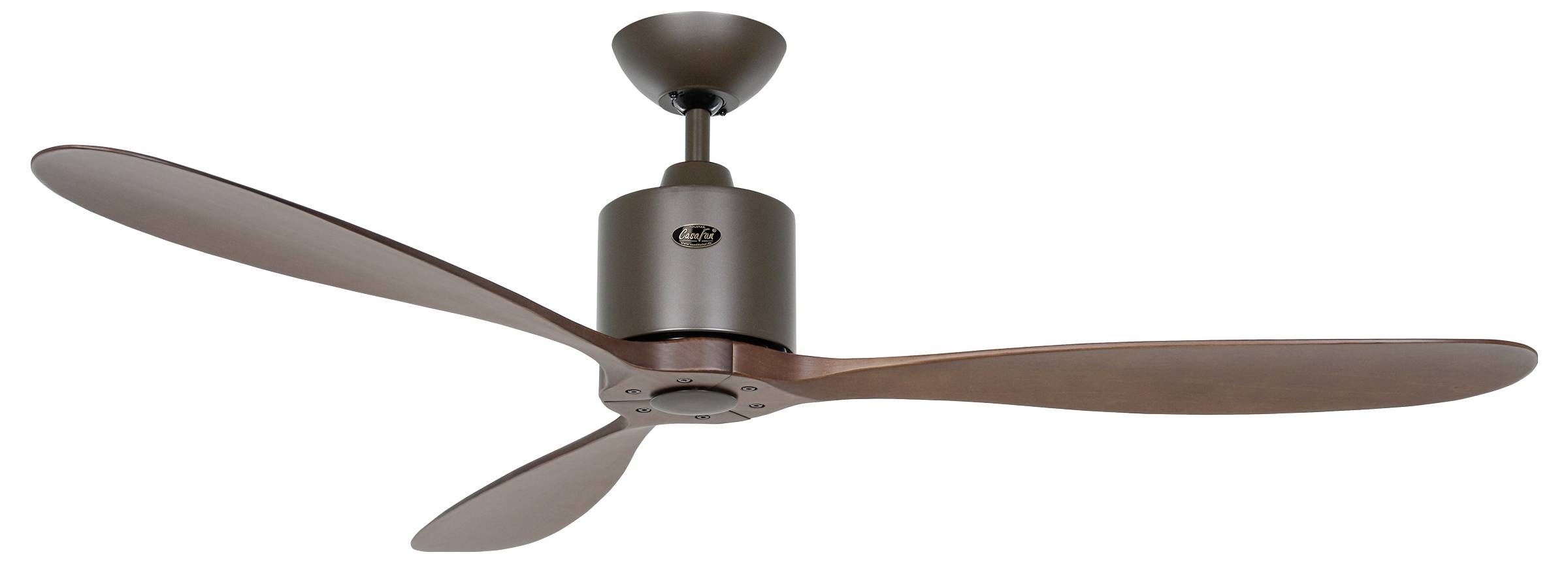 CasaFan AEROPLAN ECO 132 BZ-NB Flügel Massivholz Nussbaum Wentylator sufitowy 27 W (Ø x W) 132 cm x 310 mm brąz pilot zd-2
