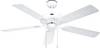CasaFan CLASSIC OUTDOOR 132 WE-EW Flügel Kunststoff weiß Eiche Dekor Wentylator sufitowy 60 W (Ø x W) 132 cm x 345 mm biały tryb zimowy