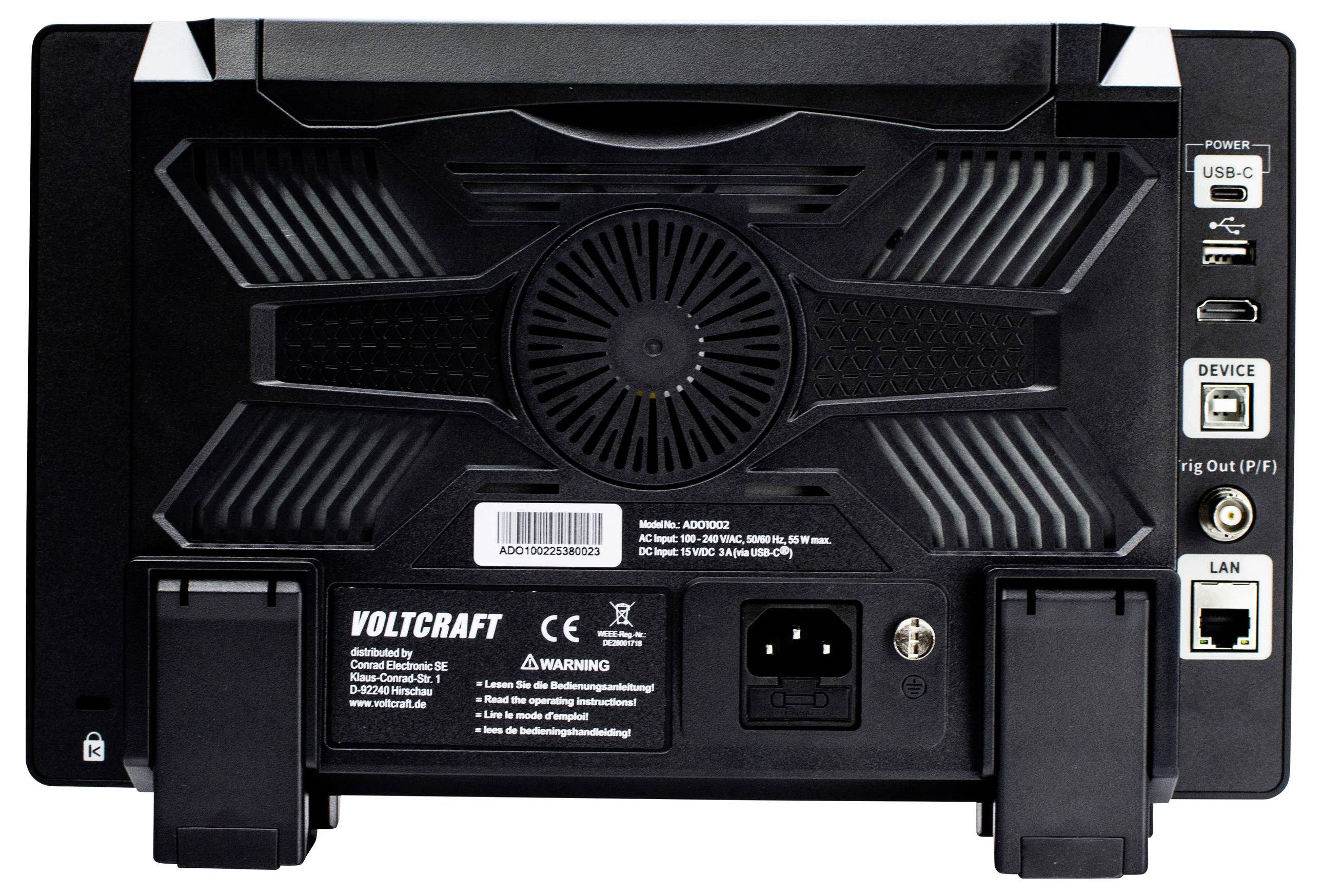 Цифровий осцилограф VOLTCRAFT ADO-1002 100 МГц 2,5 Гвиб/с