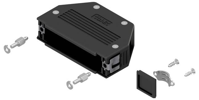 Conec SnapLock 16-003290E Кількість контактів: 50 пластик 90°, 180° чорний 1 шт.