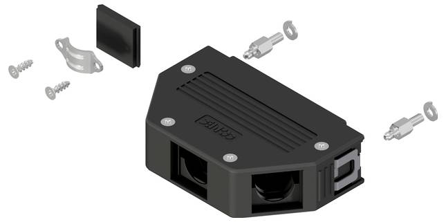 Conec SnapLock 16-003290E Кількість контактів: 50 пластик 90°, 180° чорний 1 шт.